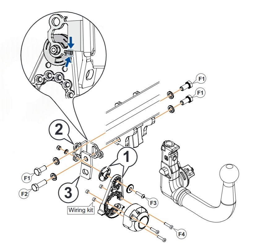 Hak holowniczy Jaecoo 5 SUV 2025-