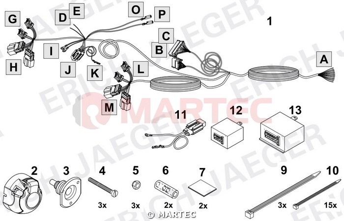 Wiązka dedykowana 13 pin Mazda CX-5 Autohak M60T